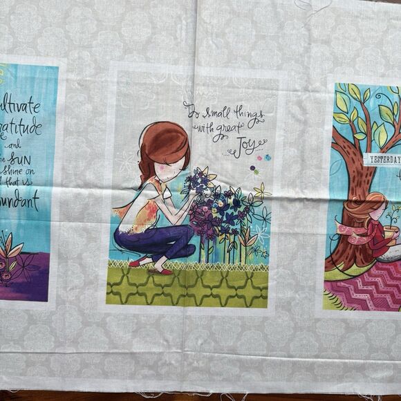 Gratitude Blooms Quilt Panel Grace Adelyn Designs Red Rooster Fabrics 25518 HTF - Picture 5 of 7